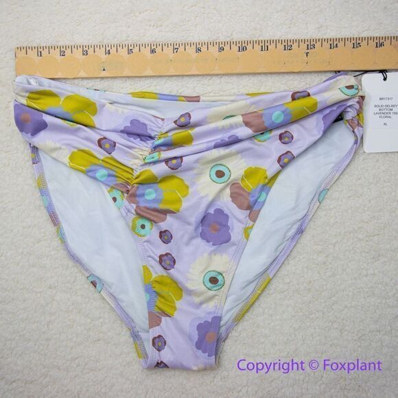 NEW Free People x Beth Richards Delray 70’s Floral Bikini Bottoms, size XL - Picture 5 of 15